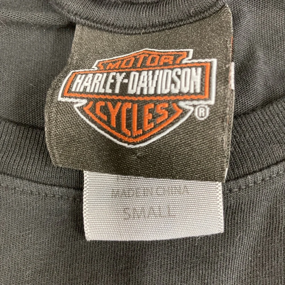 HARLEY-DAVIDSON Black Woman’s Short Sleeve Tee Shirt Size Small - Picture 7 of 10